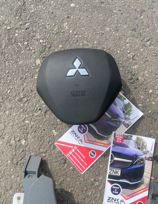 Mitsubishi L200 - kit airbag - Pasager Genunchi Volan  - set centuri