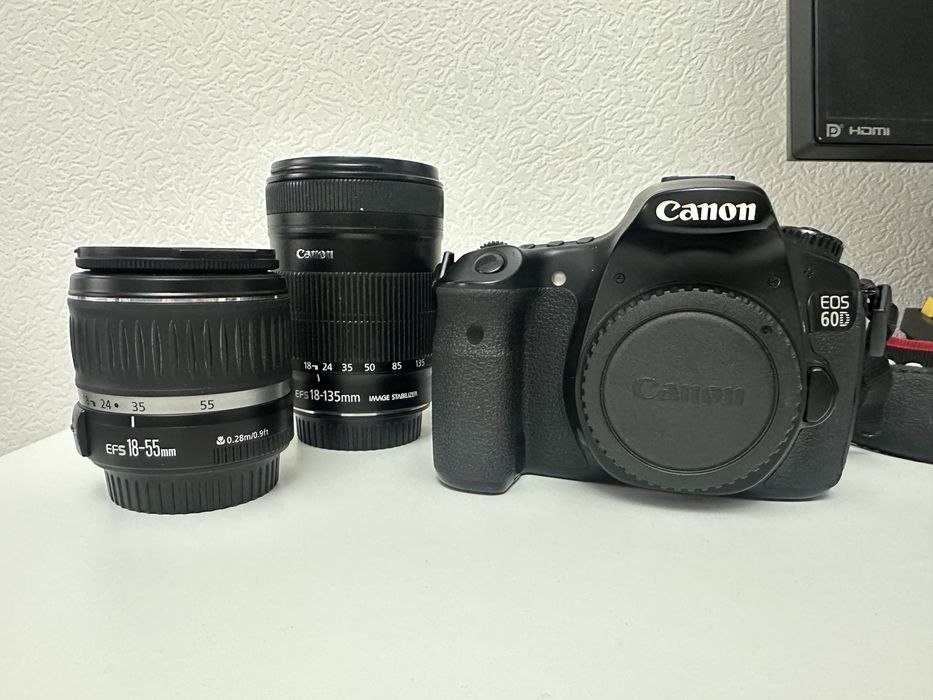 Камера Canon 60d 18-135mm еще в подарок объектив