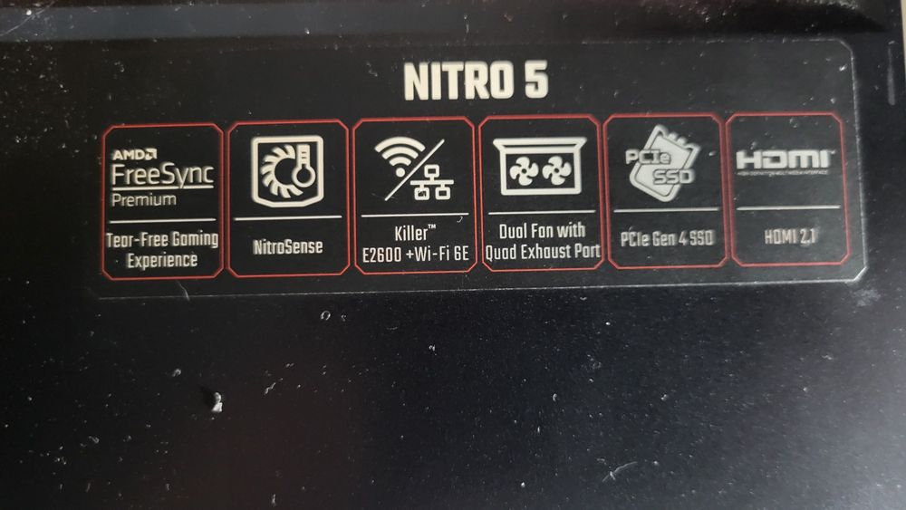 Acer nitro 5 (rtx 3050,amd ryzen 6600 с видеоядром)