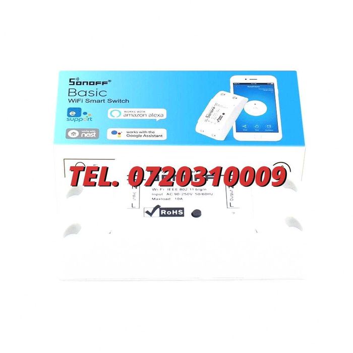 Wireless Sonoff Automatizari Basic Wifi Pentru Automatizari Smart Home Control Wireless Wifi Compatibile Sonoff Conform Modelului Indicat