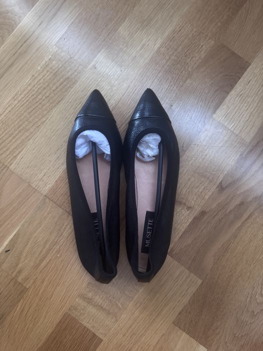 Pantofi balerini Musette 37 vârf ascutit