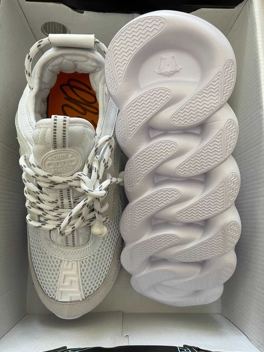 Adidasi Versace Chain Reaction l Produs nou din Piele Premium