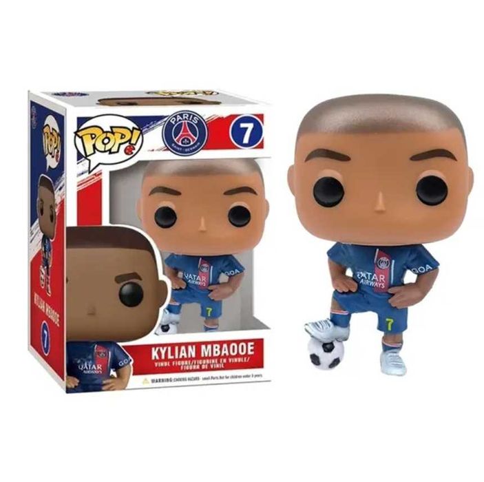 Кукли на роналдо меси мбапе, фигурки играчки за деца с кутия