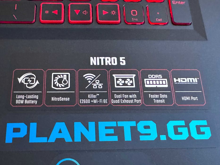 17.3 2k 165Hz 3ms Acer Nitro`Ryzen 7-6800H/RTX 3050Ti/16GB DDR5/512GB NVMe/QHD 2560x1440