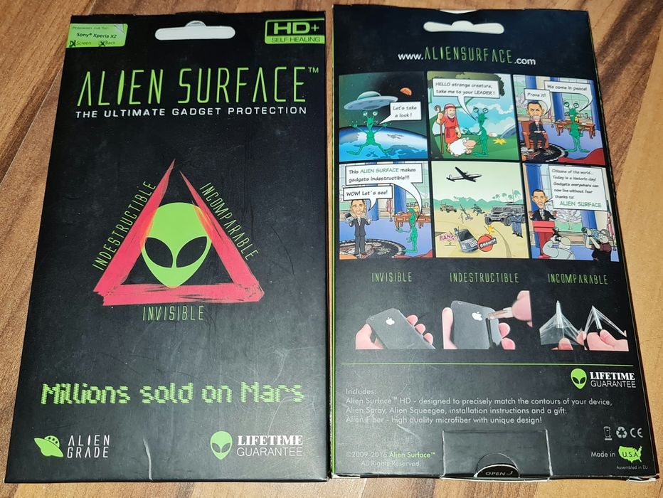 Folie silicon set 360° originala Alien Surface Sony Xperia XZ