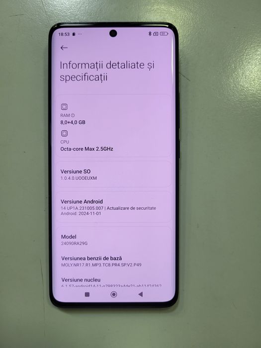 Xiaomi REDMI NOTE 14 PRO Black Dual Sim ca Nou Impecabil Poze reale