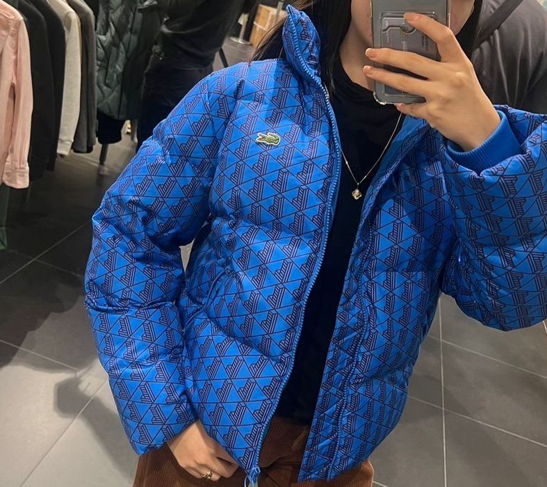 Куртка монограмм синяя оригинал Lacoste