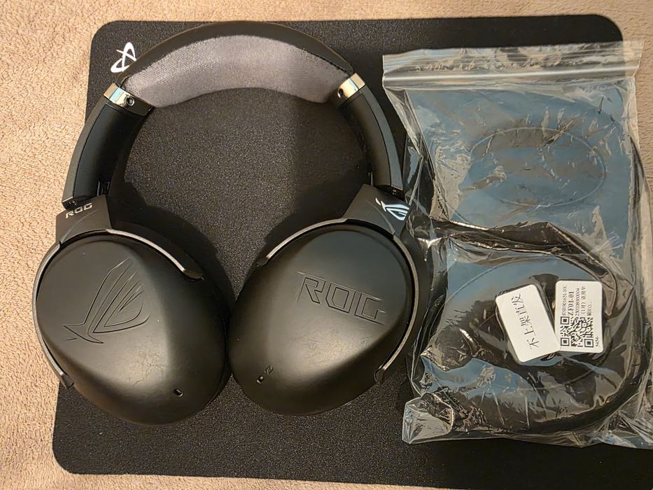 Casti gaming wireless ASUS ROG Strix GO BT, ANC, microfon AI