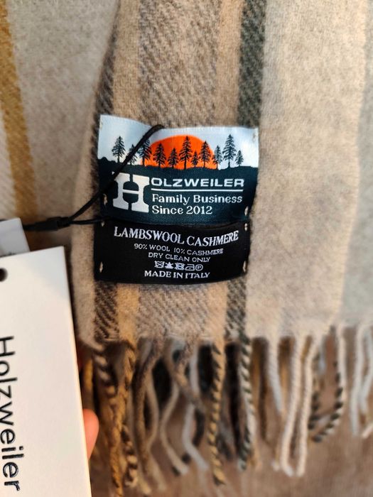 Нов дамски шал от камилска вълна и кашмир в стил Burberry