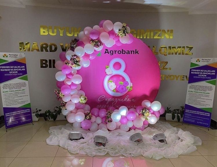 8 мартга чиройли фотозона килиб берамиз