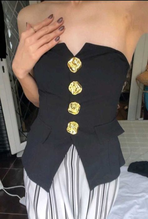 Top dama cu umerii goi nou s