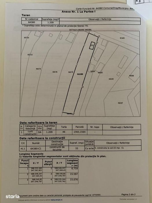 Balotesti, Șoseaua Unirii intravilan,stradal,toate toate utilitățile
