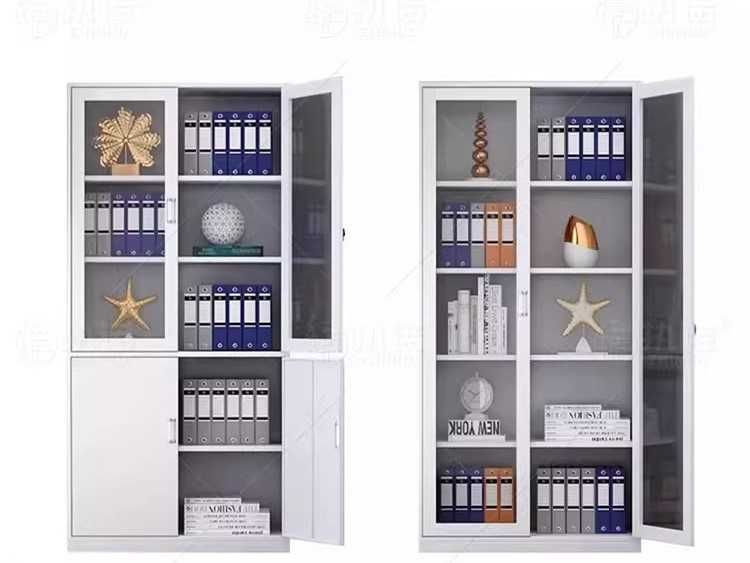 Shisha eshikli po‘lat hujjatlar shkafi/Шкаф для офиса из стали и