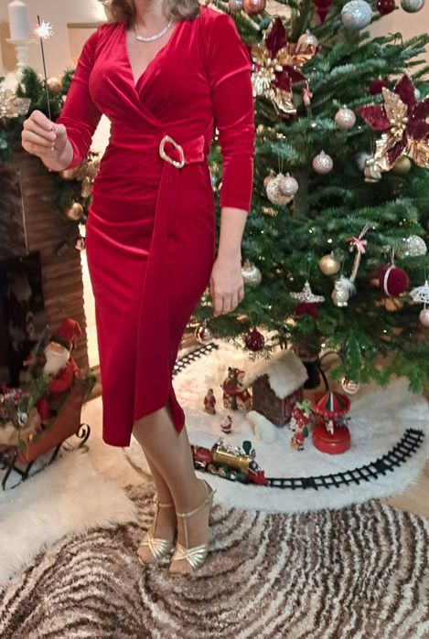 Vand rochie catifea rosie