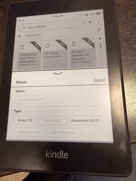Kindle paperwhite gen 10 32gb lte cu arhiva 2500 carti in romana