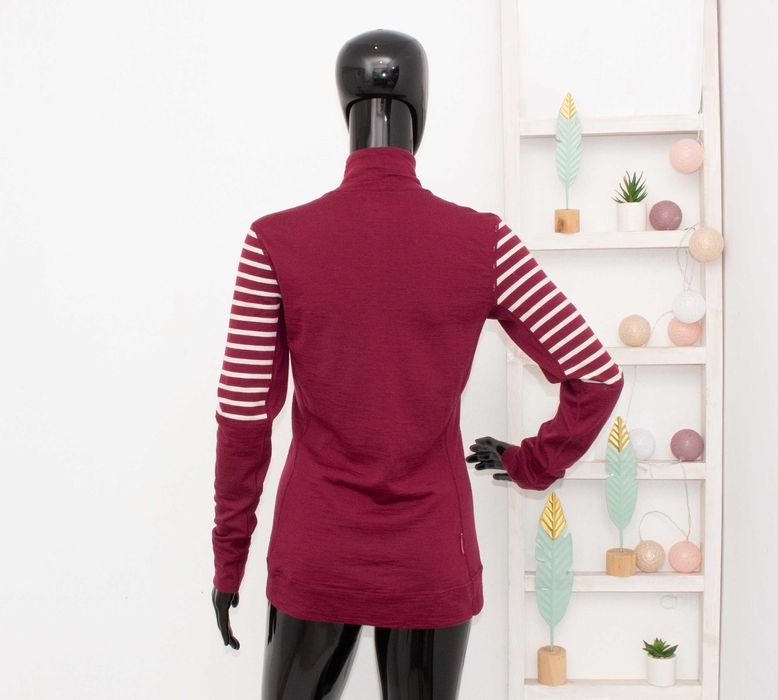 Kari Traa дамска мерино блуза с цип термо бельо от мериносна вълна L