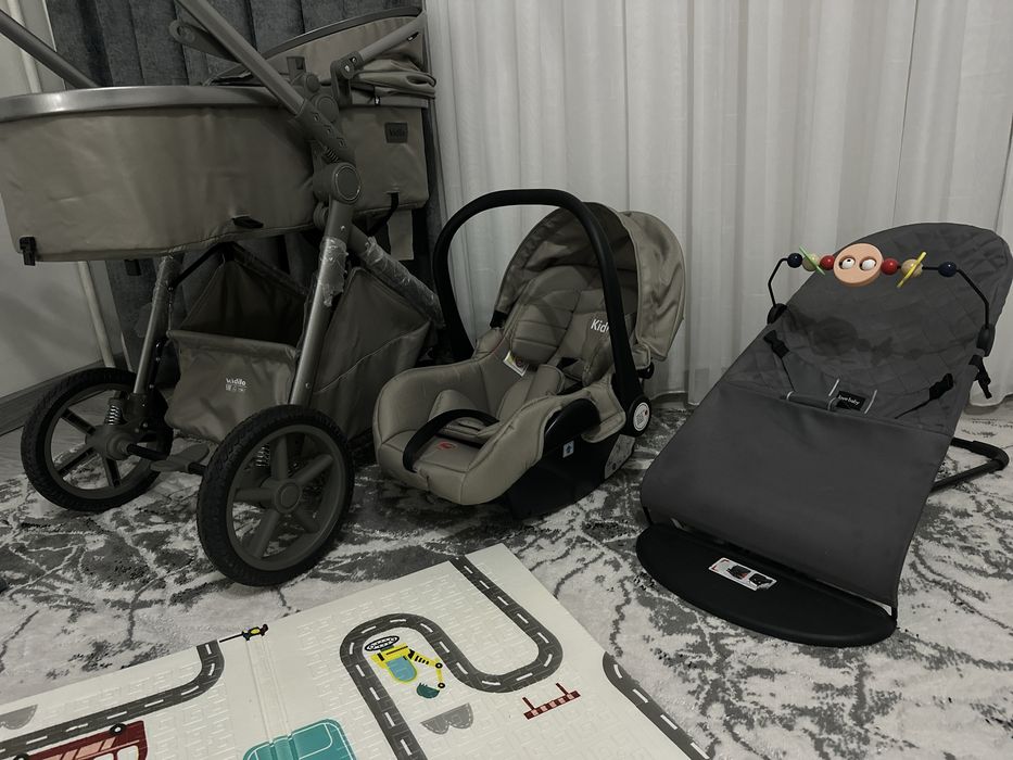 Коляска kidilo+автокресло+шезлонг