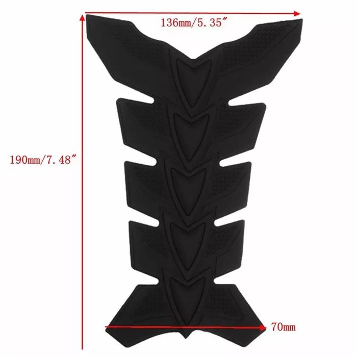 Abțibild stiker tank pad 3d silicon motor atv tankpad