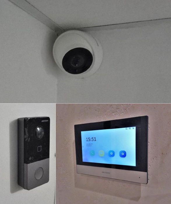 IP Домофон на комплекте замок и гибкий комплект