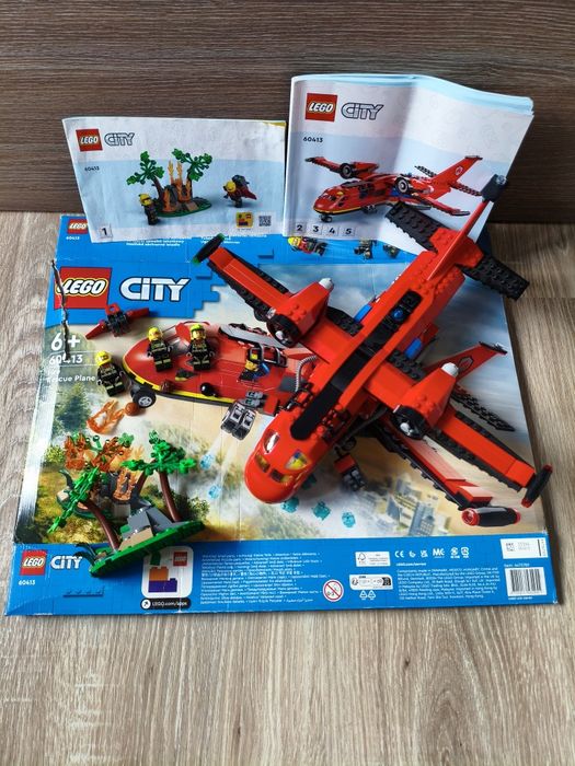 LEGO City 60413 - Avion de Salvare Pompieri (99% Complet)