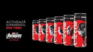 coca cola avengers de colectie