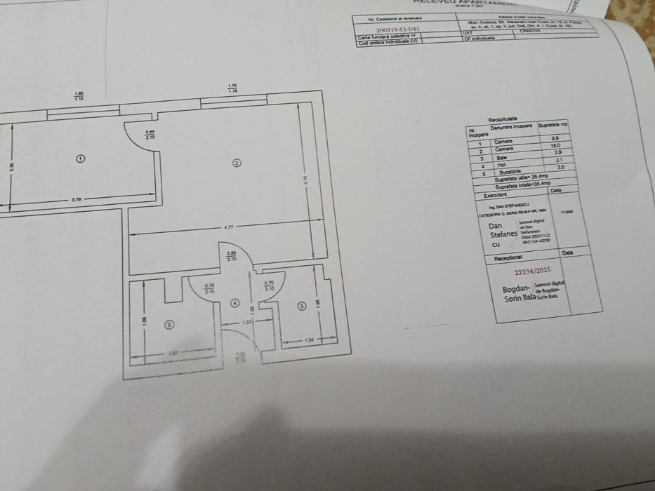 Apartament 2 camere ultracentral Judecatoria Craiova