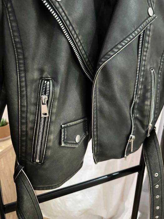 Geaca piele biker