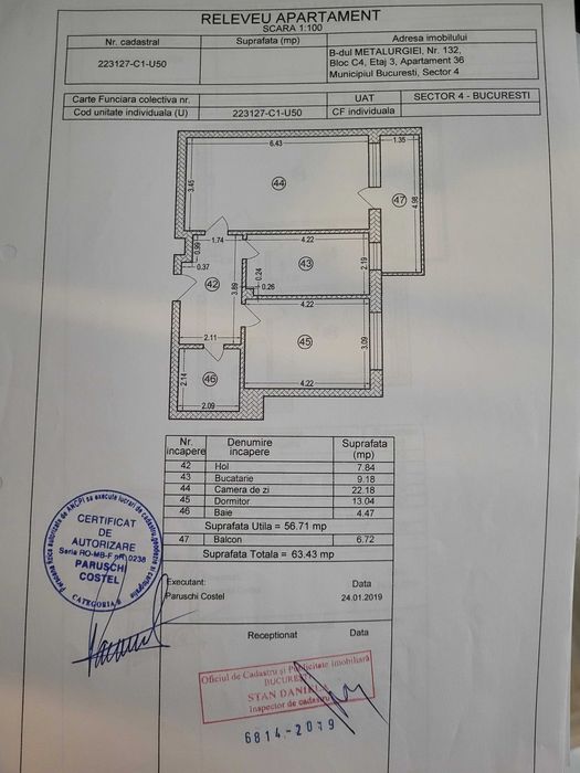 Vanzare apartament 2 camere Cartierul Solar, mobilat, utilat, cu loc de parcare subteran