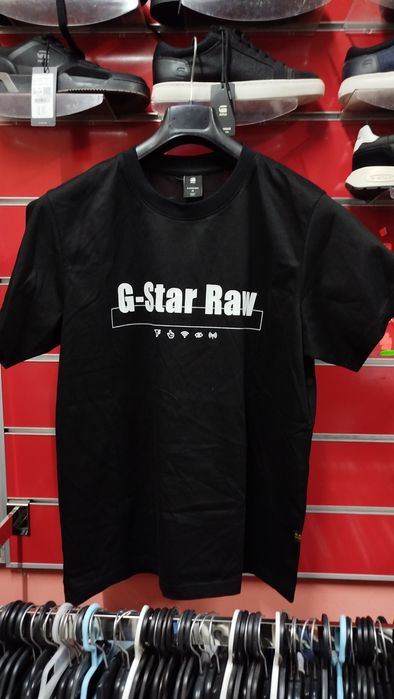 Оригинална тениска G-Star Raw Symbols M , L , XL нова мъжка черна