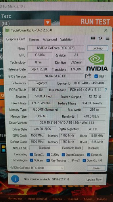 Pc gaming i7 11700KF, nVIDIA RTX 3070, 16 GB RAM, 2TB SSD