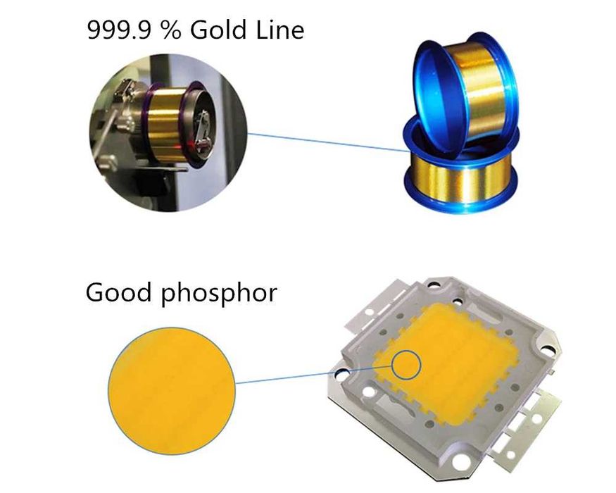 Led Cob Chip 55W 25-34V 12b10C 4640 pastila led