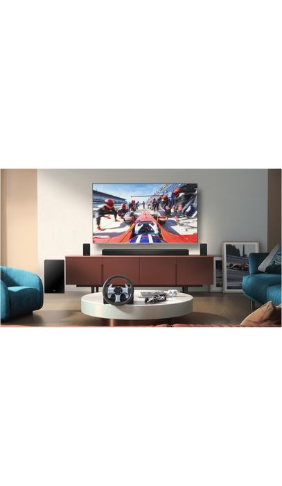 450Soundbar TCL Q85H, 7.1.4, 860W, Bluetooth 5.1, Dolby Atmos & DTS-Virtual:X, e-ARC, Subwoofer Wireless, Negru