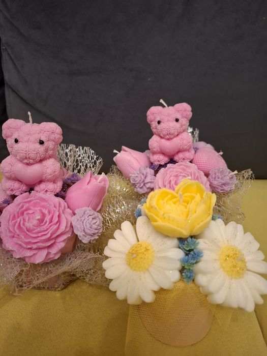 Букети от ароматни соеви свещи