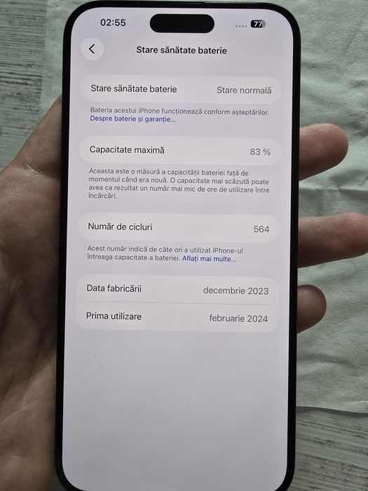 iPhone 15 pro max, 256gb