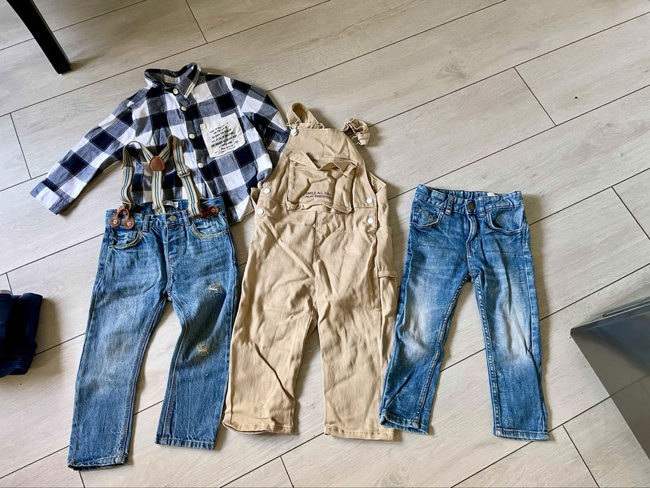 Zara,H&M(дънки,гащеризони,риза/2-3год)