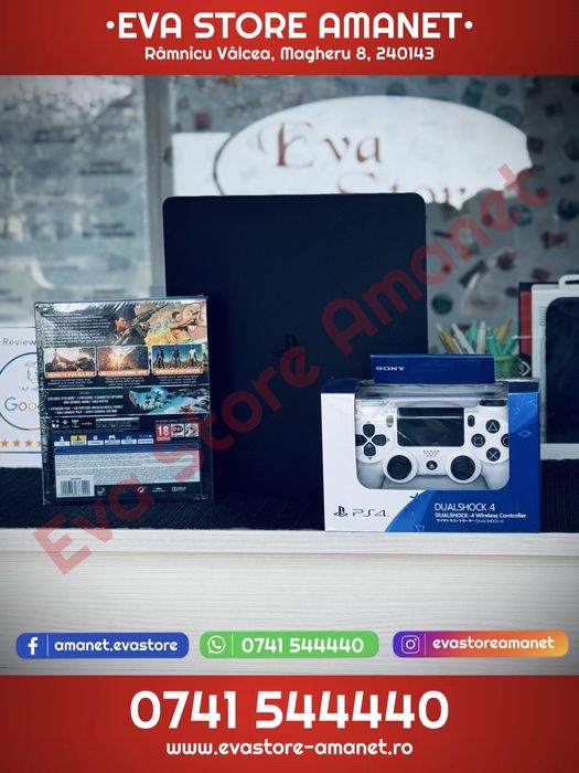 Consola Gaming SONY Playstation 4 (PS4) Slim 500GB Controller Jocuri