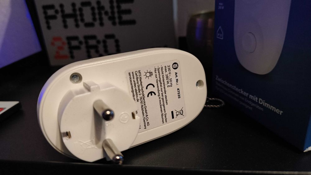 Dimmer / Variator de lumină pentru priză UNITEC (Max 280W)