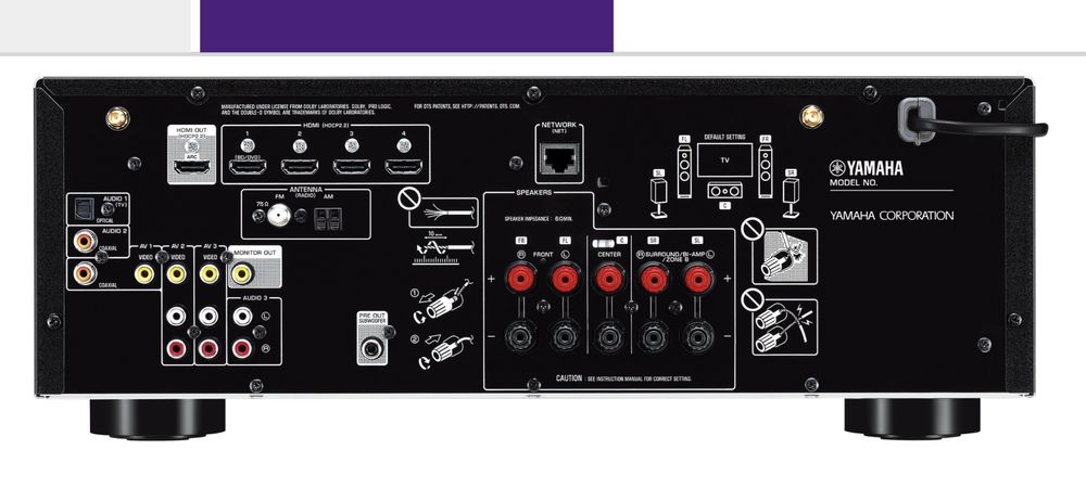 Receiver Yamaha HTR-4072 4k HDR UHD YPO MusicCast