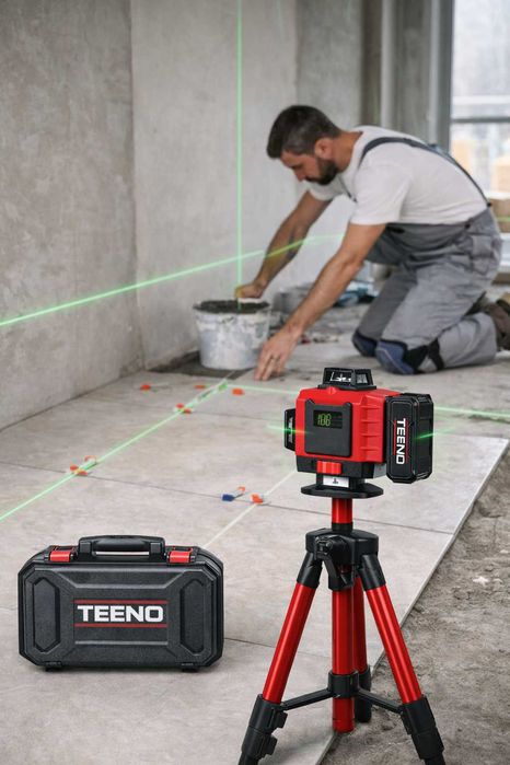 Nivel Laser 4D 16 Linii TEENO 360° cu Trepied Inclus