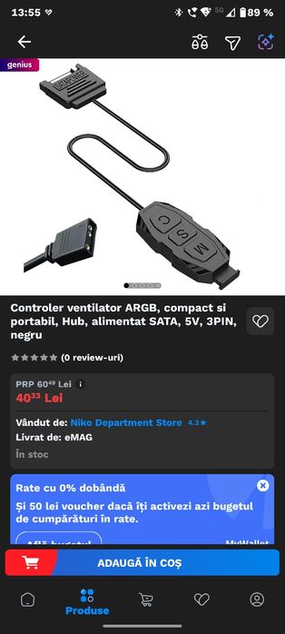 Ventilatoare id-cooling ARGB+Controler id-cool ARGB