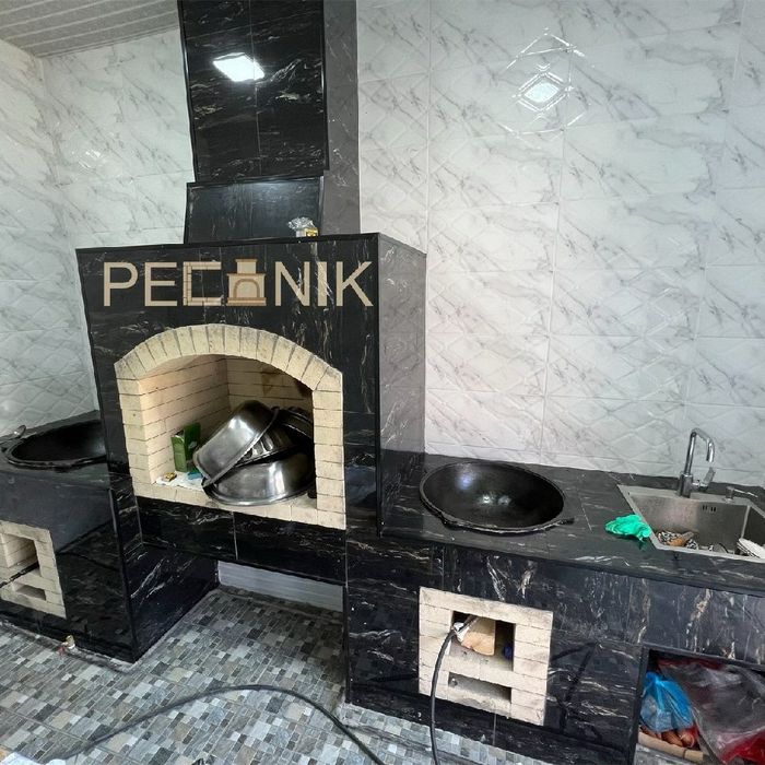 Строим БАРБЕКЮ. Летняя кухня. Помпейская печь