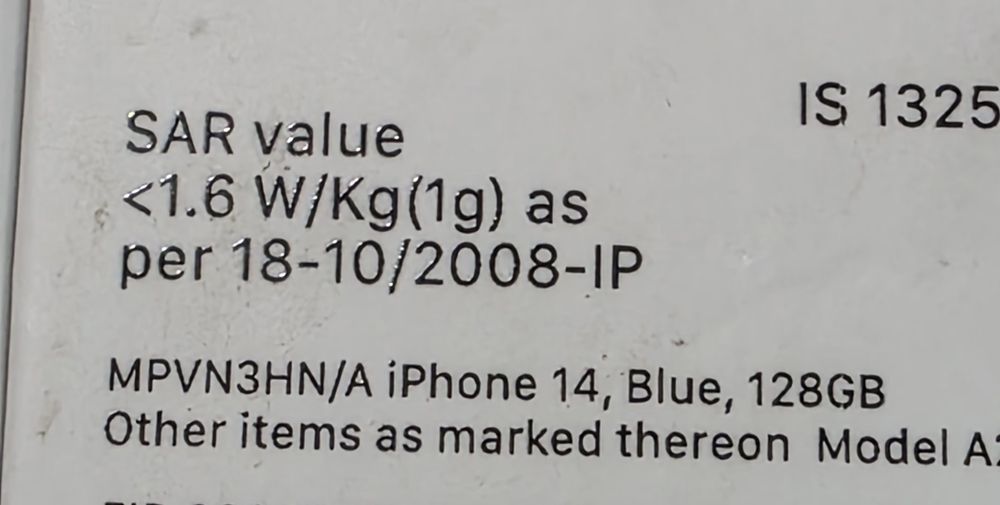 IPhone 14 blue 128Gb