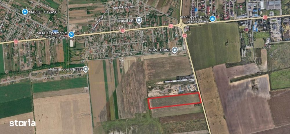 Teren intravilan 37.000 mp - DN2B (Soseaua de Centura) - Cazasu - Comi