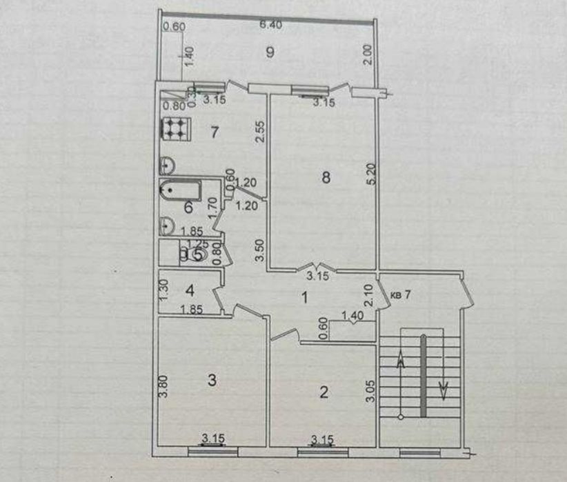 Продаётся квартира Юнусабад 19кв 3/2/5