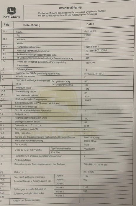 Masina tuns iarba sau gazon john deere