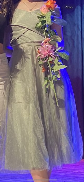 Дълга рокля с тюл