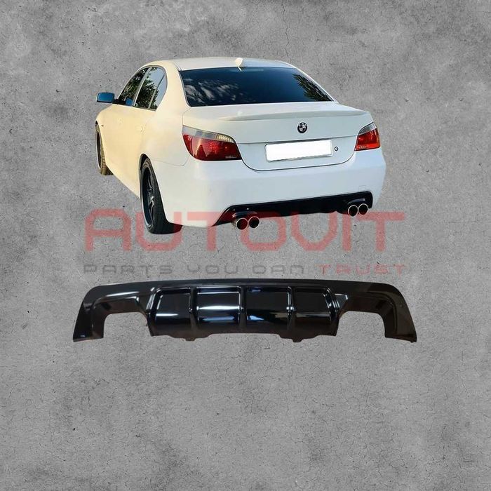 Дифузьор оребрен BMW E60 / E61 M-Tech задна броня