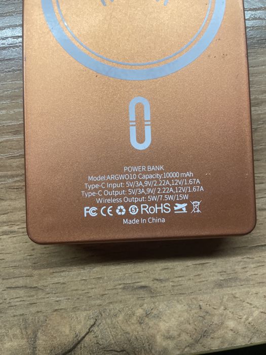 Power Bank ARG 10000 mAh Wireless