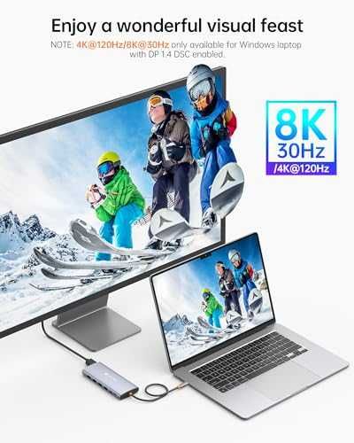 Докинг станция NOVOO 14 in 1 Docking Station Dual Monitor 4K