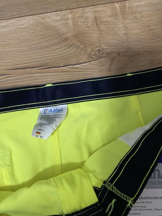 PLANAM-pantaloni NOI, cu eticheta, de lucru, Neon, barbati , 56